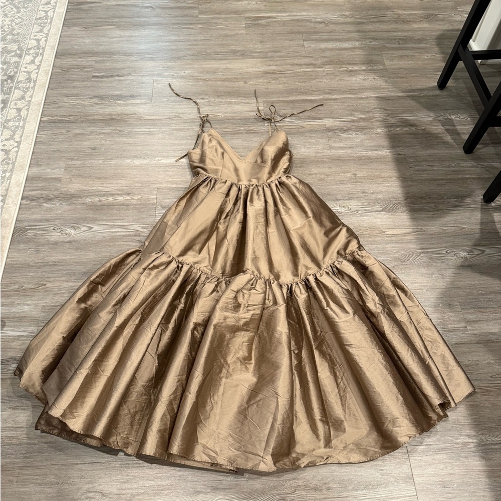 Anthropologie Elegant Gold  Women's Dress